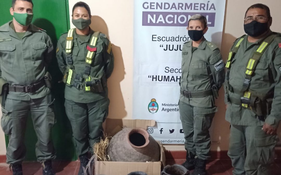 JUJUY: GENDARMERÍA SECUESTRÓ VASIJAS PREHISPÁNICAS EN DOS PROCEDIMIENTOS.