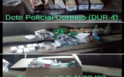 CORONEL CORNEJO: PERSONAL POLICIAL RECUPERÓ ELEMENTOS SUSTRAIDOS.